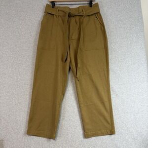 Cabi Women's Paper Bag Khaki Discovery Pants Size 12 Style 5693